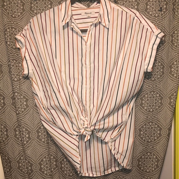Madewell Tops - Madewell Striped Button-Down Shirt